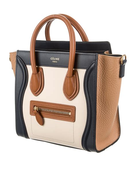 celine nano luggage tote|celine shoulder luggage tote price.